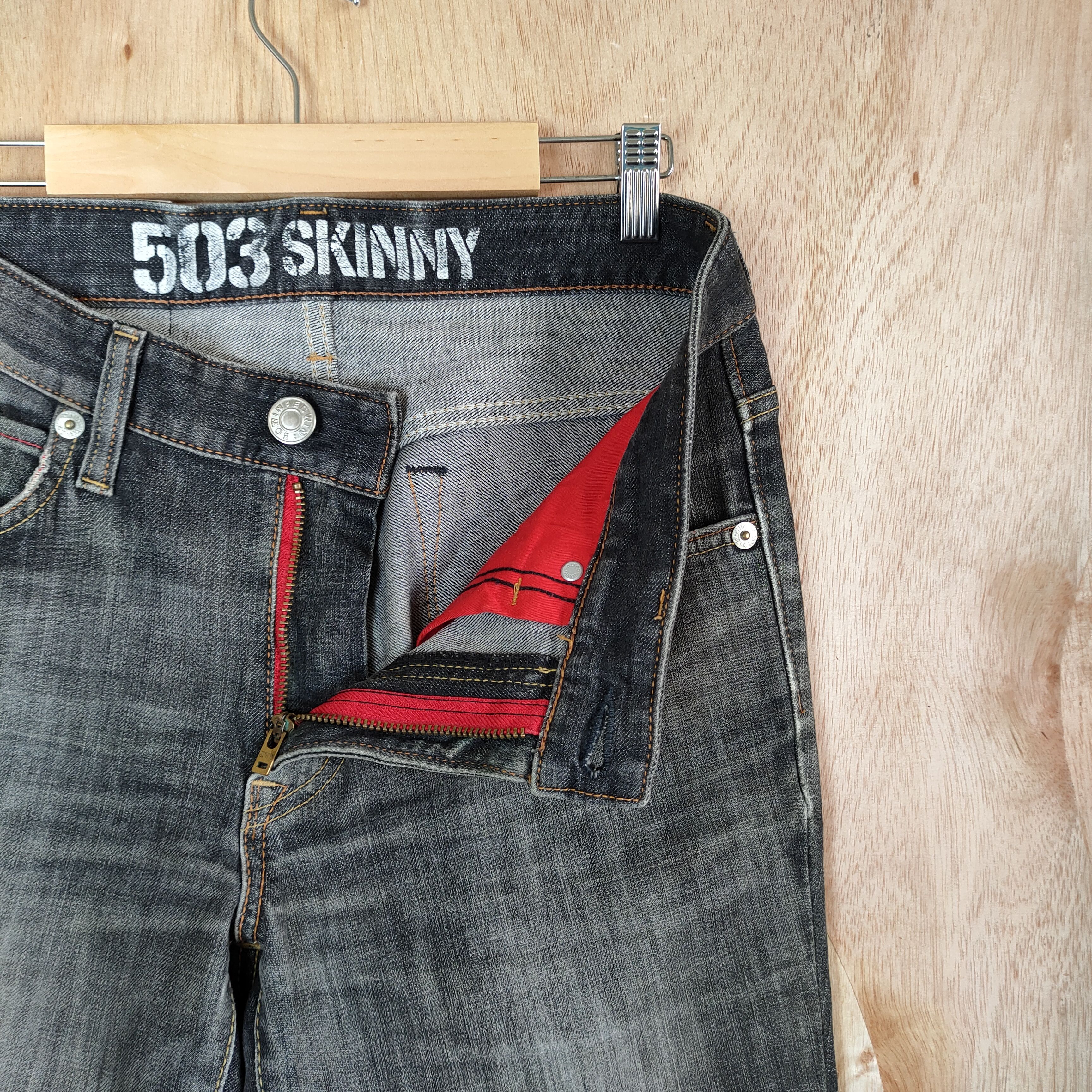 Edwin × Jean × Vintage EDWIN 503 SKINNY JEANS DENIM PANTS Size US 29 - 5 Thumbnail