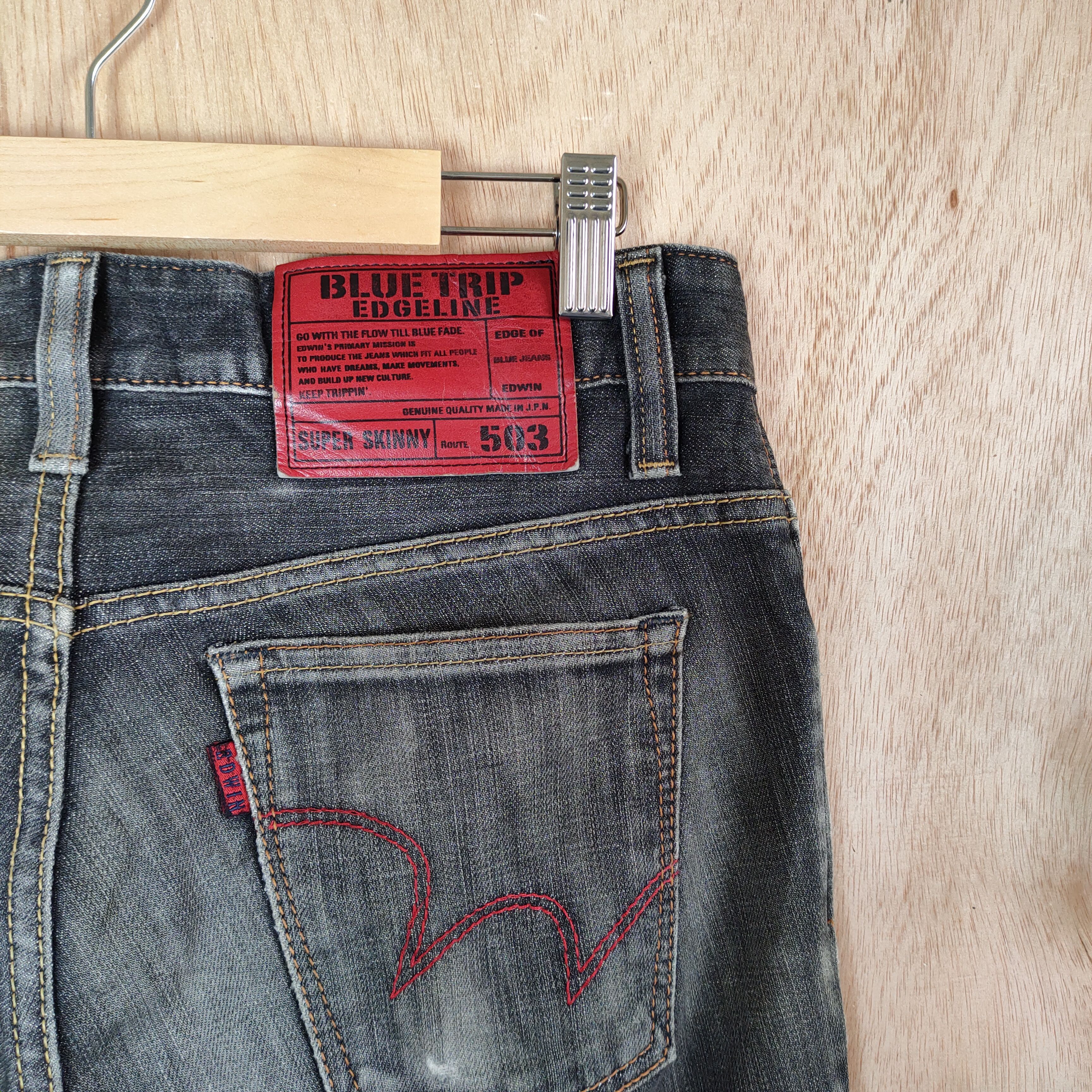 Edwin × Jean × Vintage EDWIN 503 SKINNY JEANS DENIM PANTS Size US 29 - 11 Thumbnail