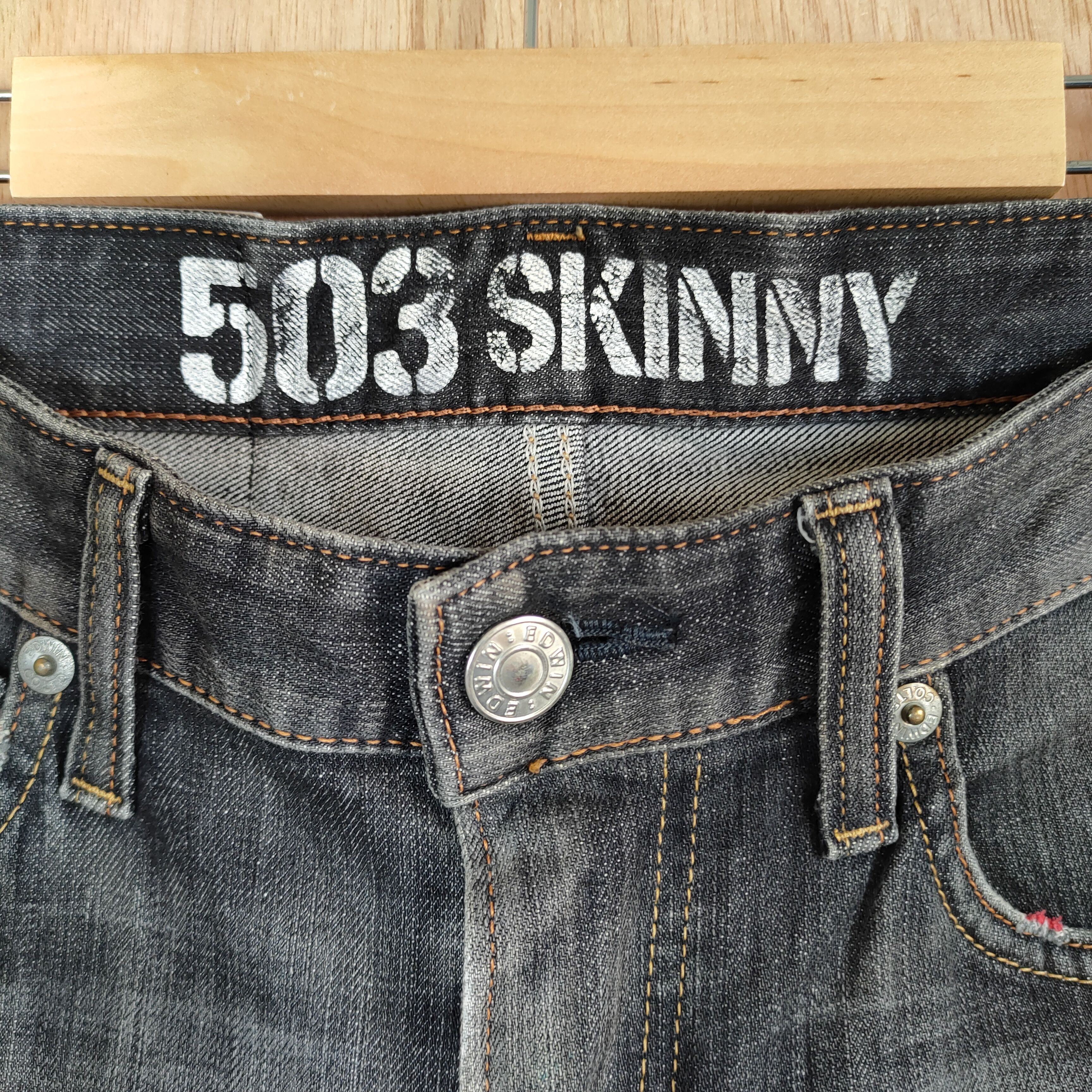 Edwin × Jean × Vintage EDWIN 503 SKINNY JEANS DENIM PANTS Size US 29 - 4 Thumbnail