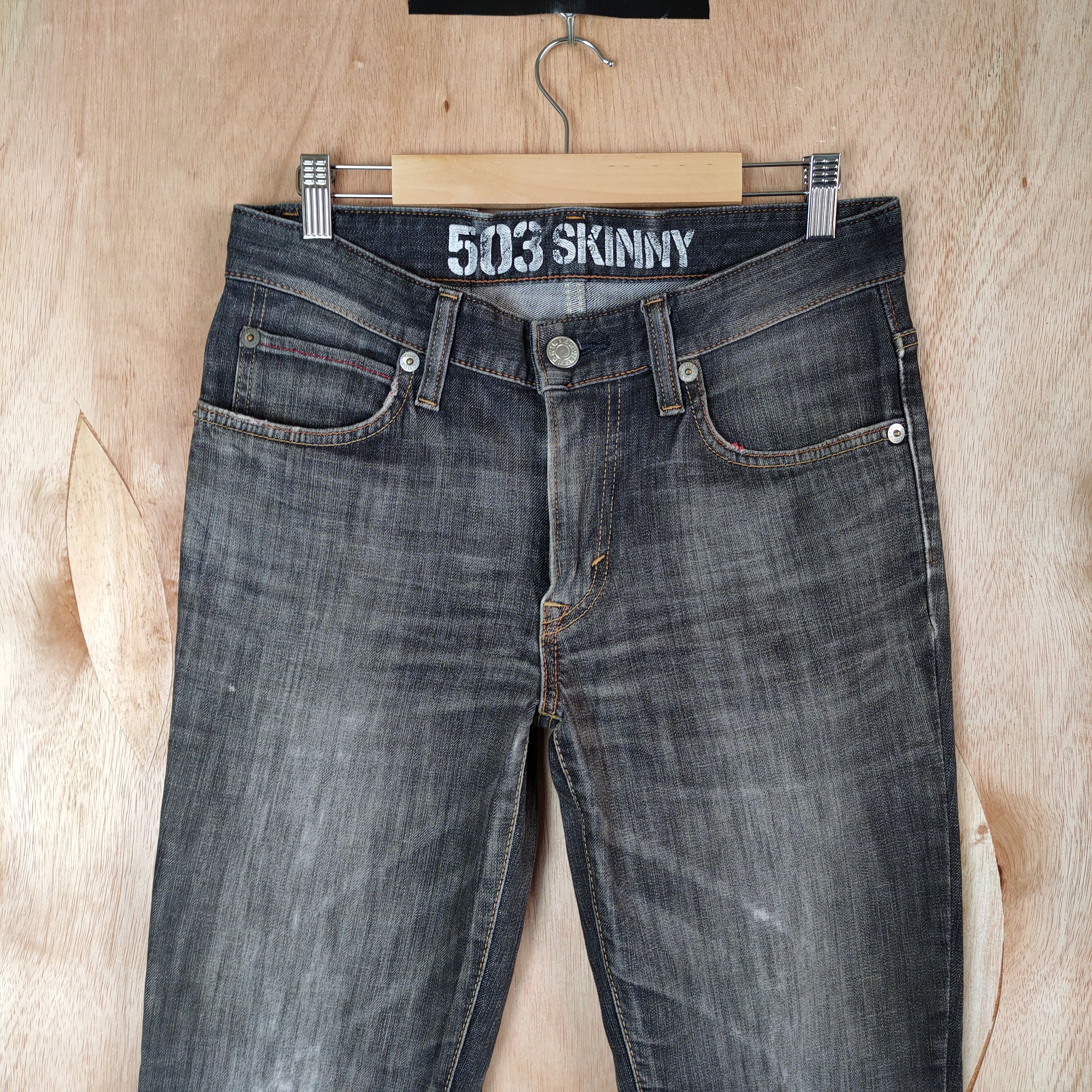 Edwin × Jean × Vintage EDWIN 503 SKINNY JEANS DENIM PANTS Size US 29 - 2 Thumbnail