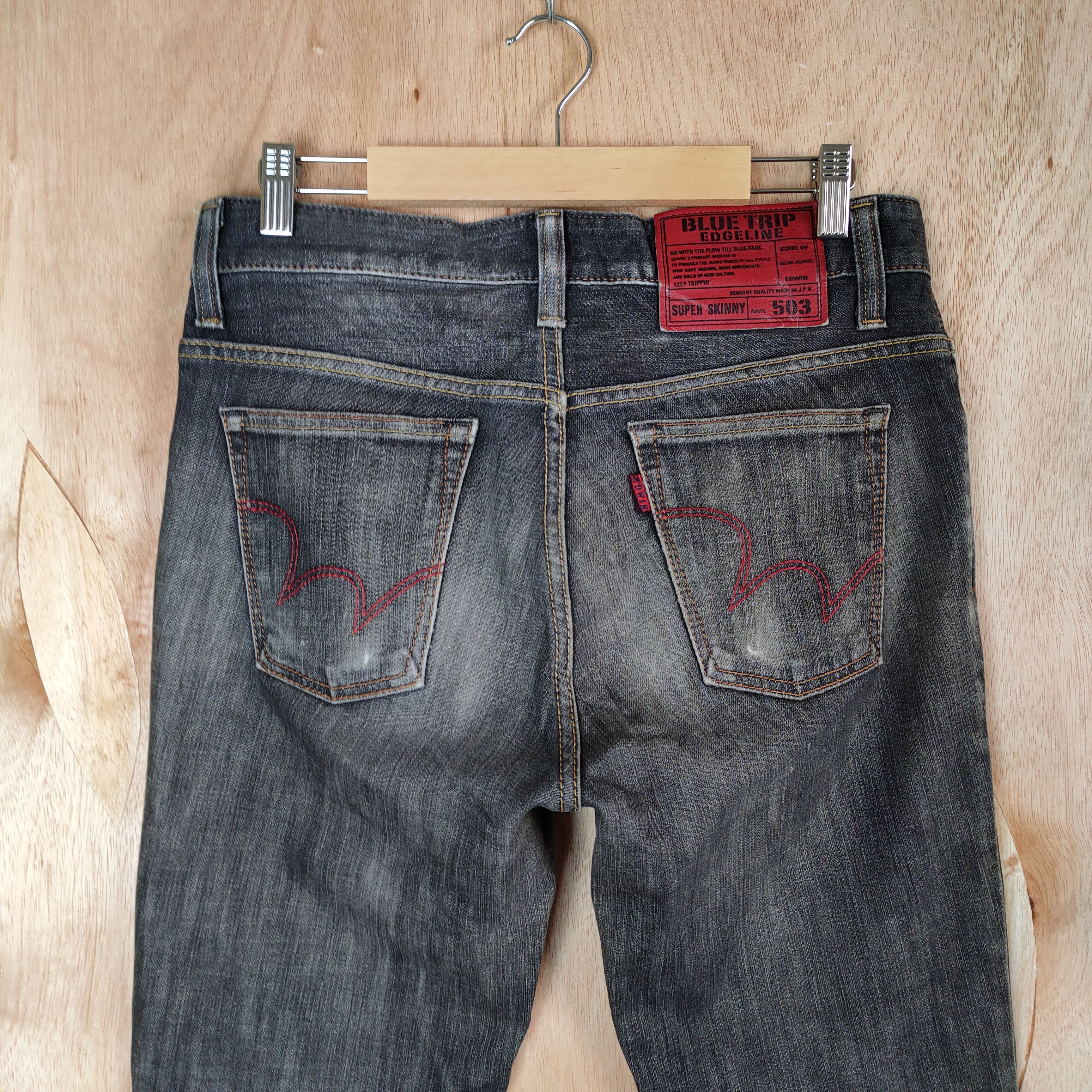 Edwin × Jean × Vintage EDWIN 503 SKINNY JEANS DENIM PANTS Size US 29 - 9 Thumbnail