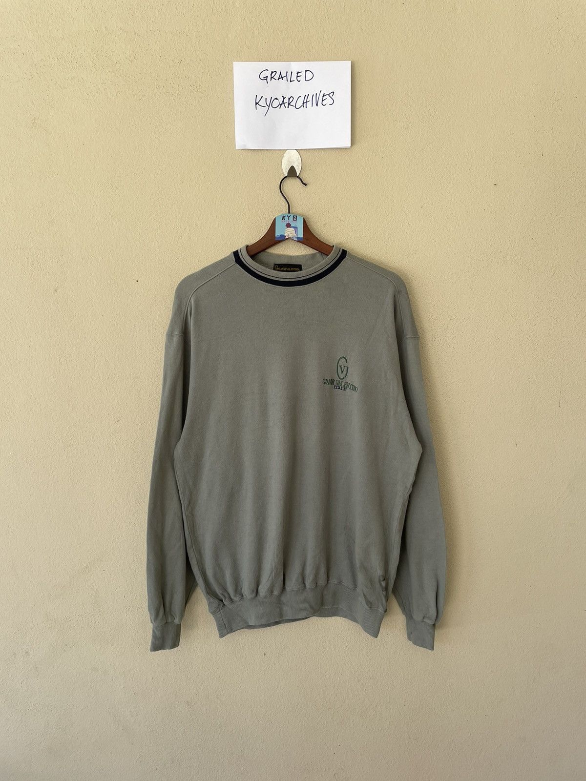 Gianni Valentino × Valentino VINTAGE EMBROIDERED GIANNI VALENTINO SWEATSHIRT Size US M / EU 48-50 / 2 - 1 Thumbnail