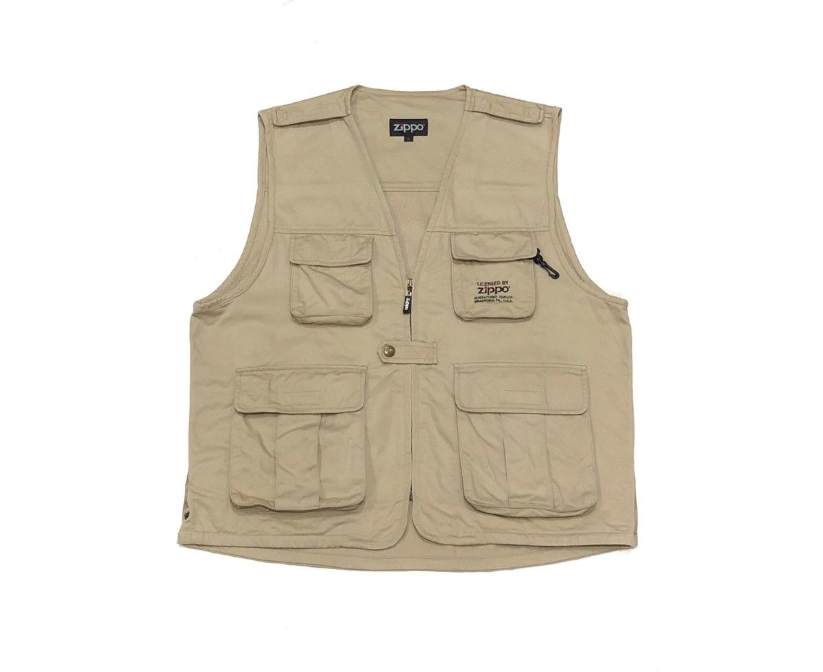 image of Zippo Tactical Vest Jacket in Cream, Men's (Size Large)