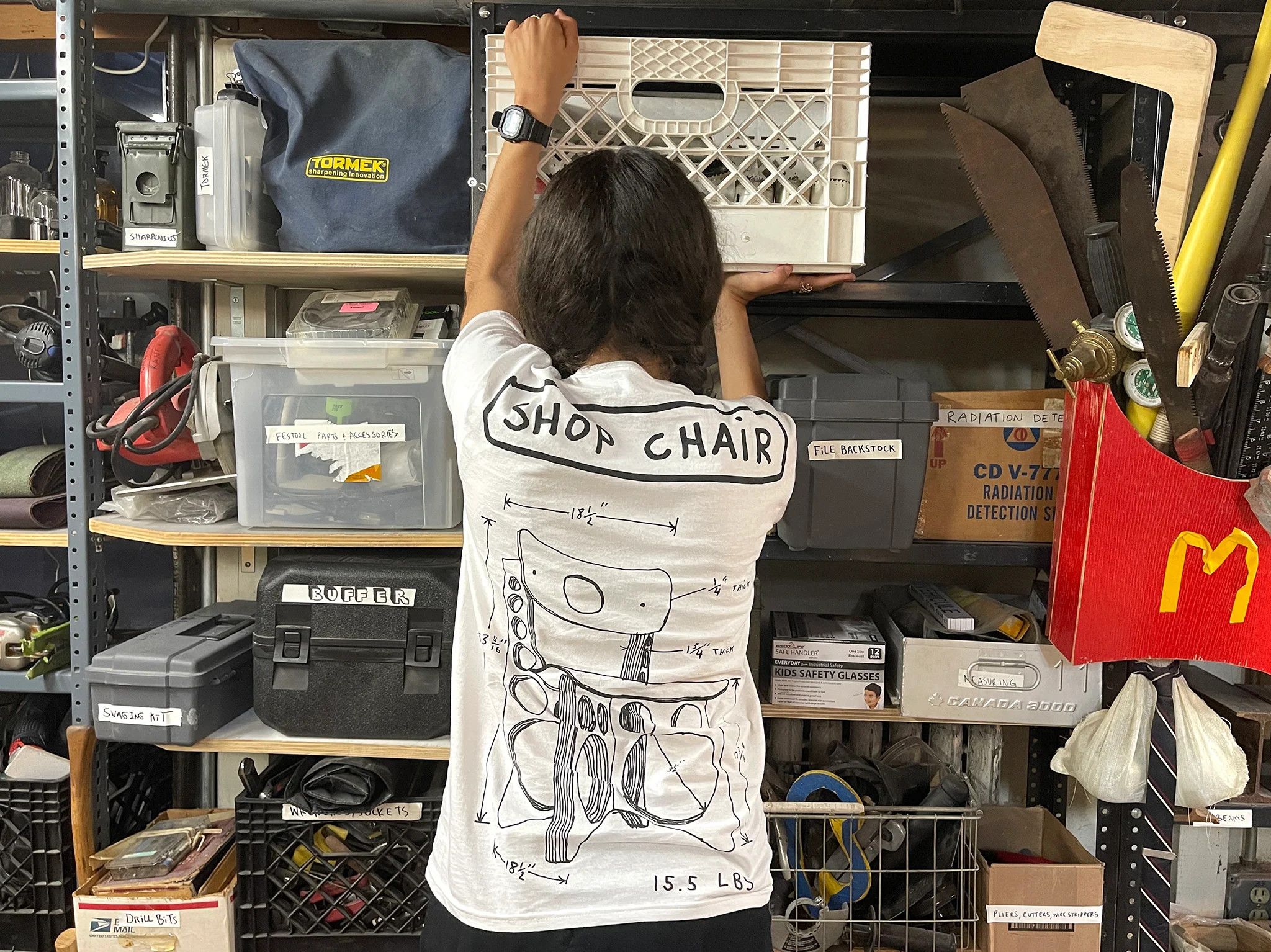 Tom Sachs Small White Furniture Tee Shirt Shop Chair General Studio Size US S / EU 44-46 / 1 - 3 Thumbnail