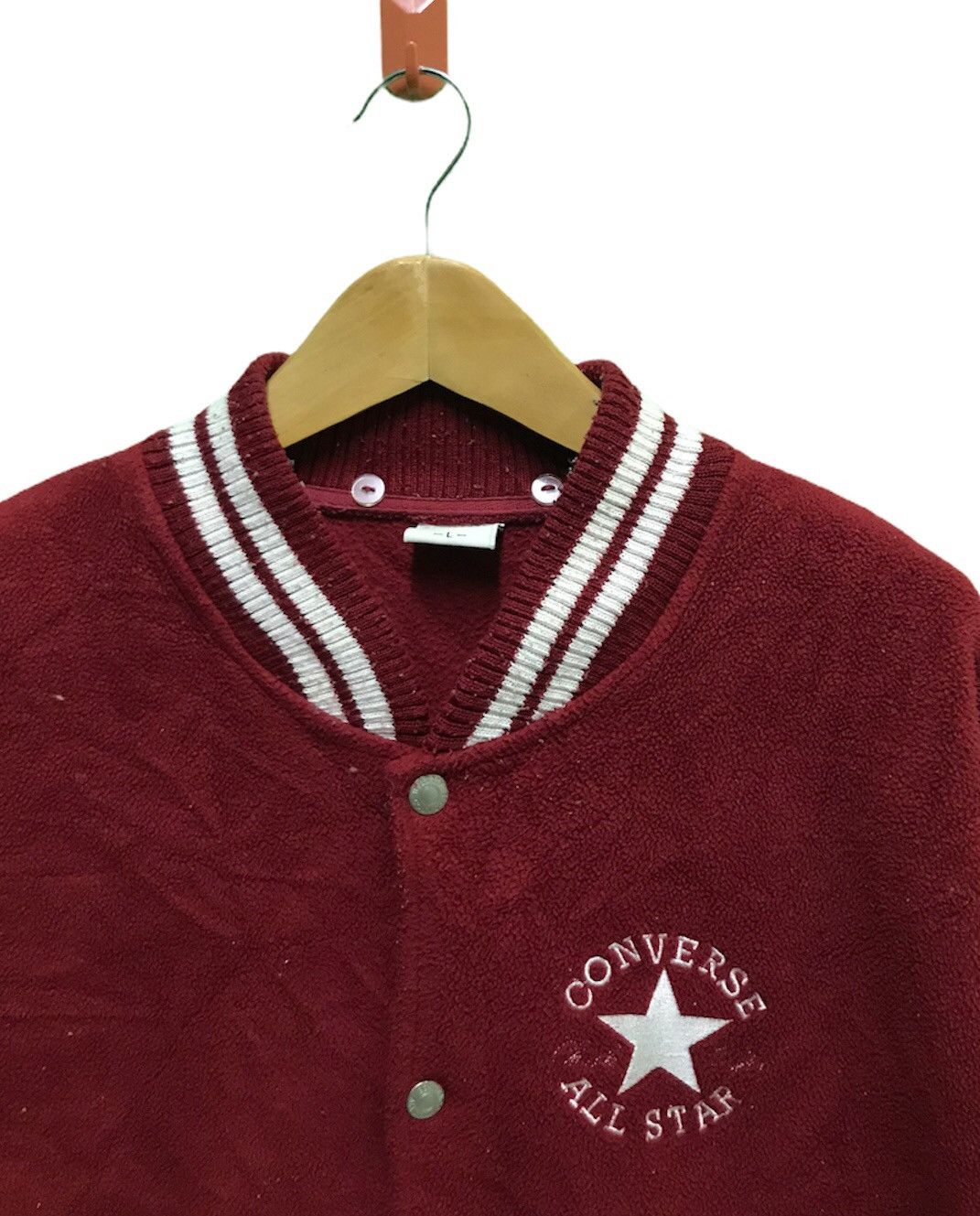 Converse Pick up !! Converse fleece varsity jacket Size US L / EU 52-54 / 3 - 2 Thumbnail