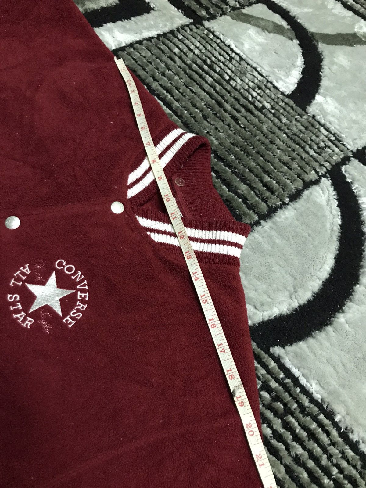 Converse Pick up !! Converse fleece varsity jacket Size US L / EU 52-54 / 3 - 10 Thumbnail