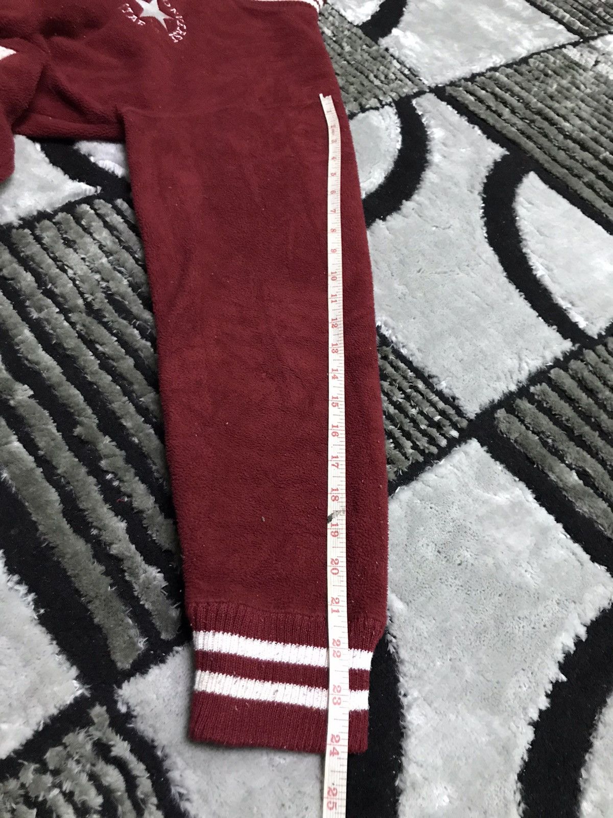Converse Pick up !! Converse fleece varsity jacket Size US L / EU 52-54 / 3 - 11 Thumbnail