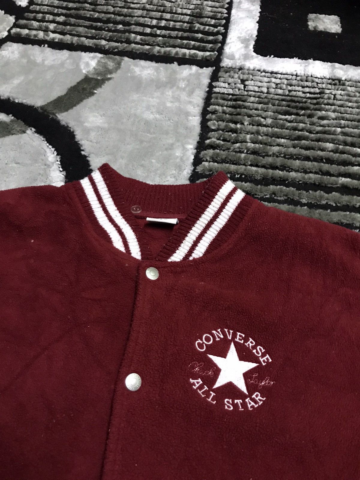 Converse Pick up !! Converse fleece varsity jacket Size US L / EU 52-54 / 3 - 6 Thumbnail