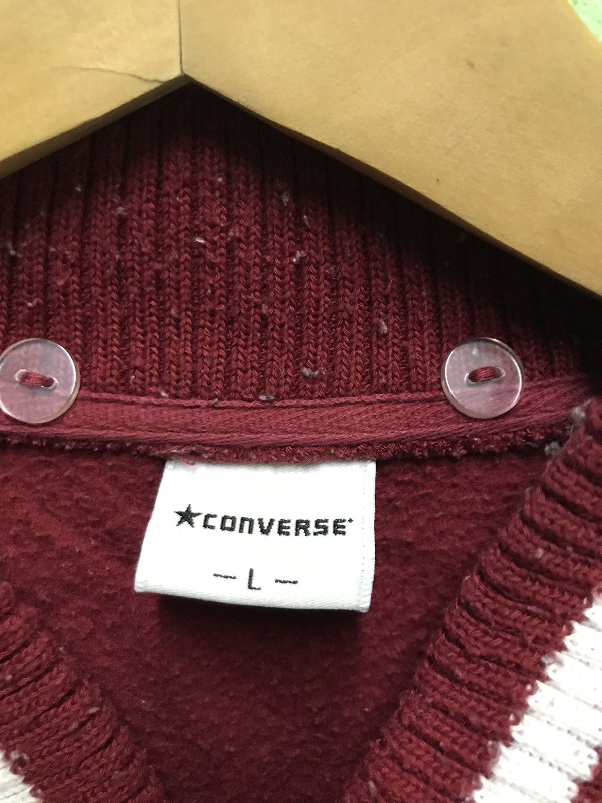 Converse Pick up !! Converse fleece varsity jacket Size US L / EU 52-54 / 3 - 4 Thumbnail