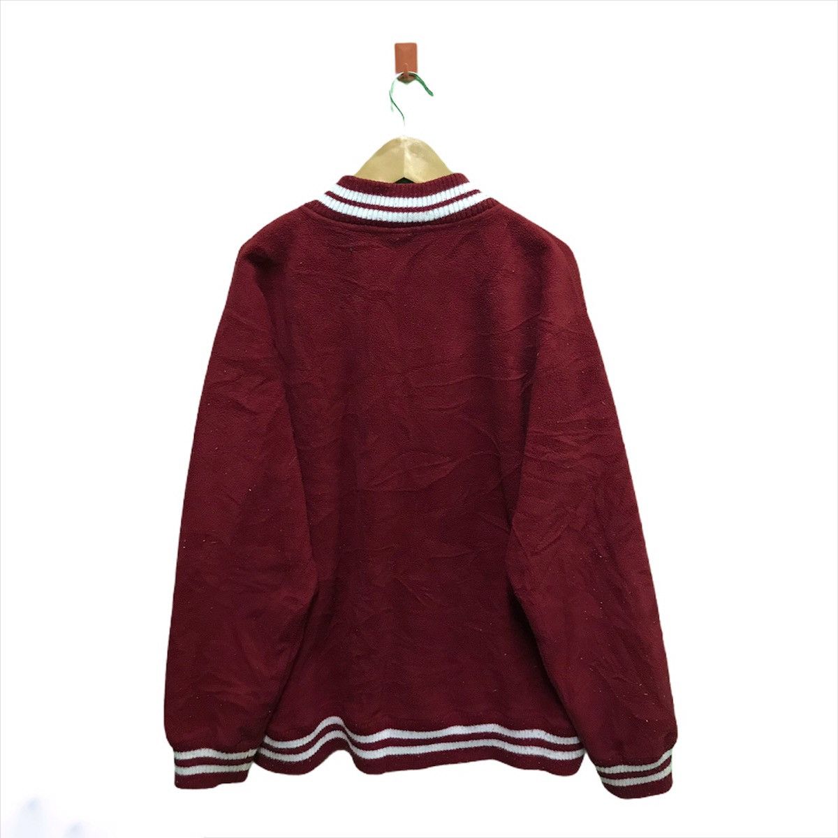 Converse Pick up !! Converse fleece varsity jacket Size US L / EU 52-54 / 3 - 3 Thumbnail