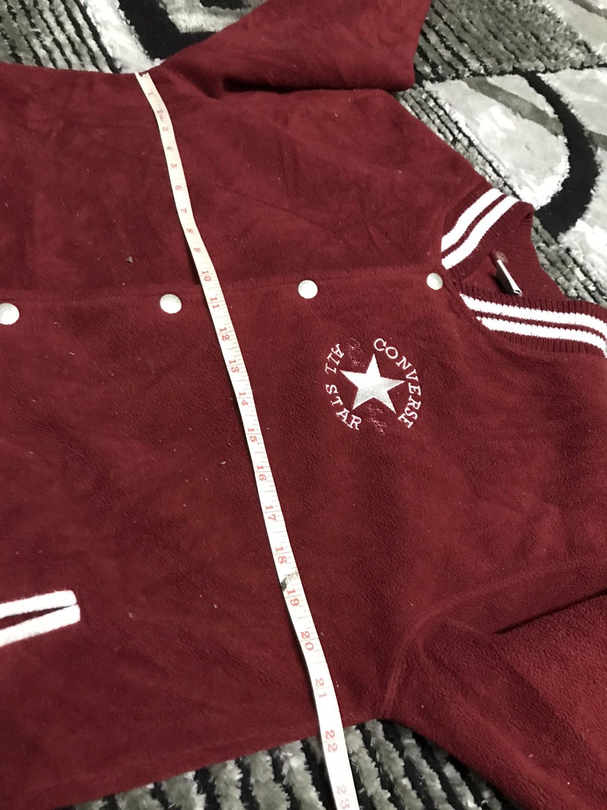 Converse Pick up !! Converse fleece varsity jacket Size US L / EU 52-54 / 3 - 8 Thumbnail