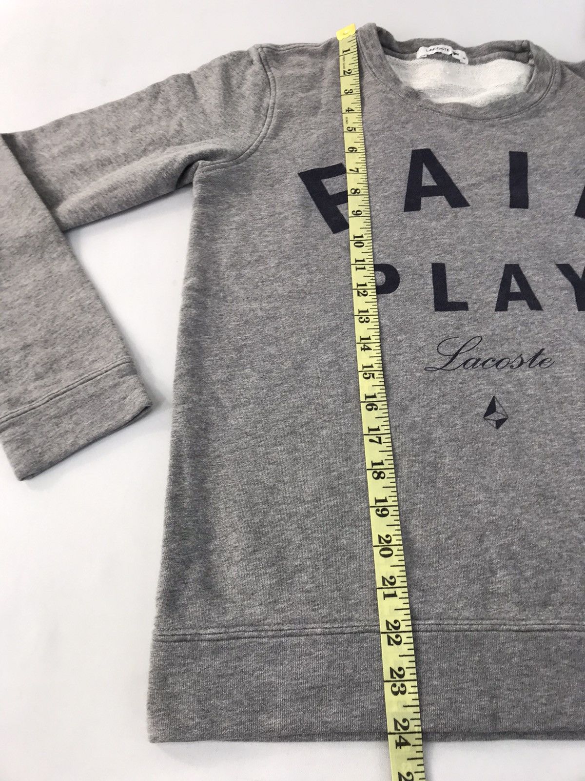 Japanese Brand Lacoste Crewneck Sweatshirt Big Logo Spell Out Size US M / EU 48-50 / 2 - 9 Thumbnail
