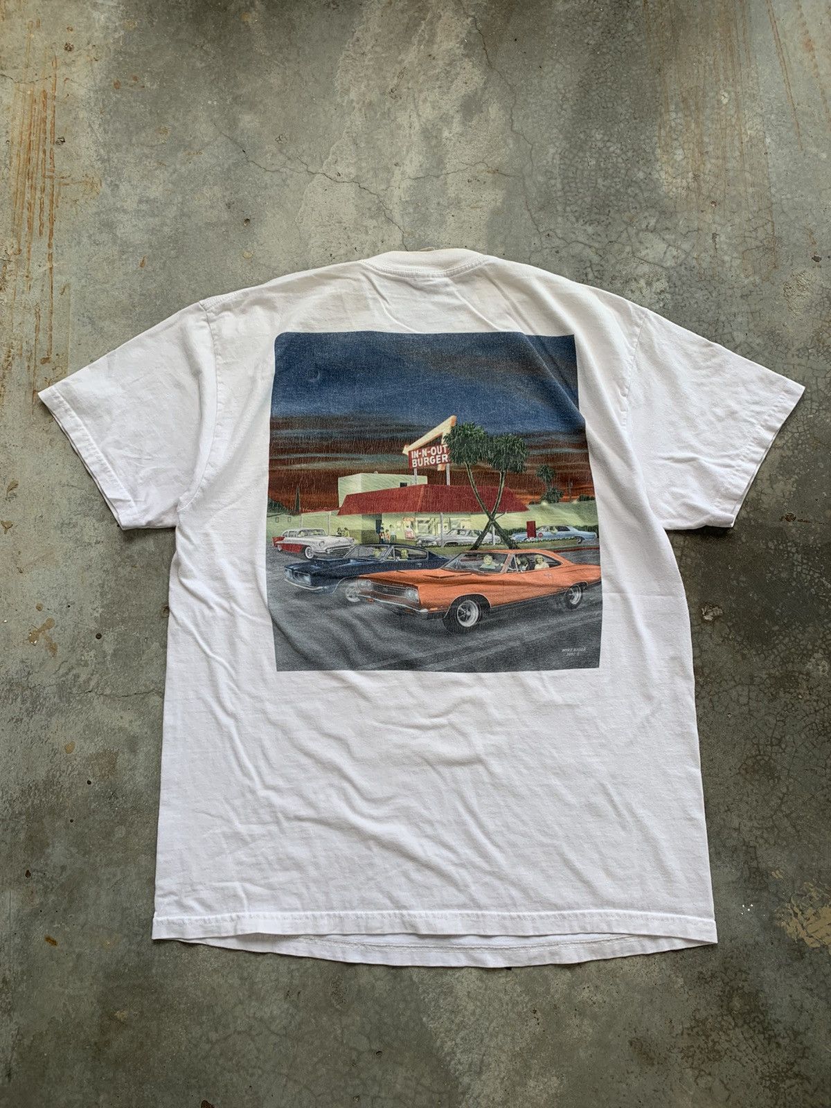 Vintage Vintage Racing In n Out Burger California Tshirt Size US L / EU 52-54 / 3 - 1 Thumbnail