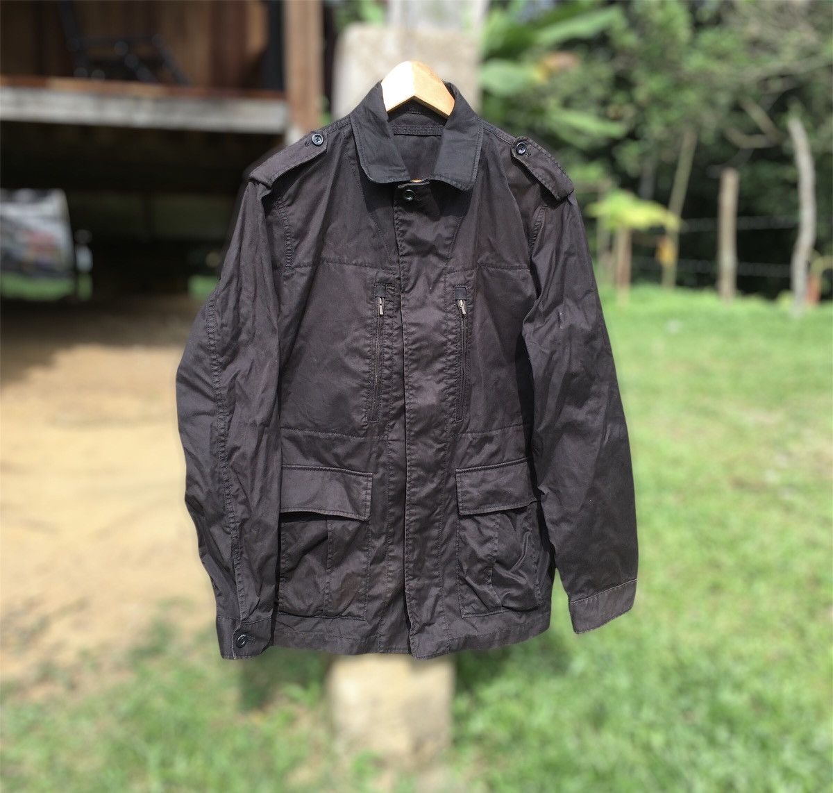 Uniqlo Thrashed faded japanese brand uniqlo button jacket Size US XL / EU 56 / 4 - 1 Thumbnail