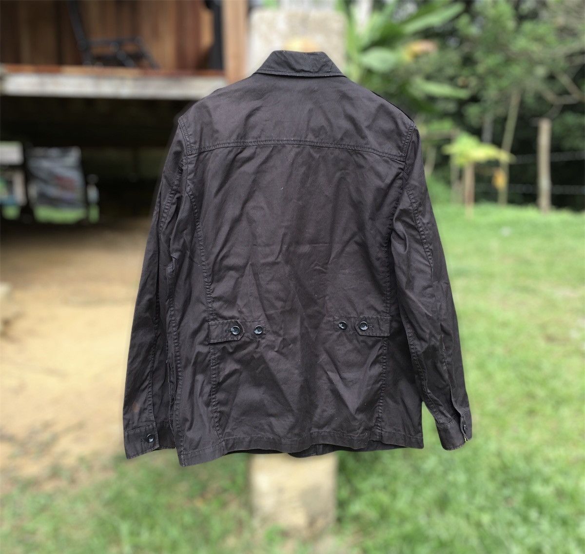 Uniqlo Thrashed faded japanese brand uniqlo button jacket Size US XL / EU 56 / 4 - 2 Thumbnail