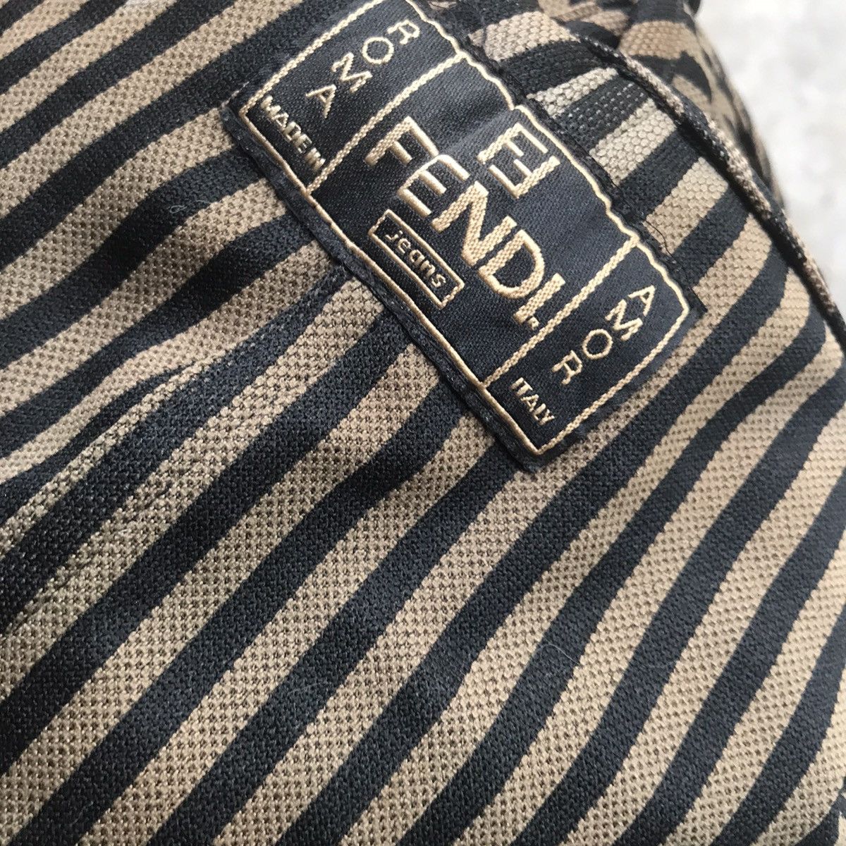 Fendi Vintage Fendi Pequin Above The Knee Skirt Size 26" / US 2 / IT 38 - 15 Thumbnail