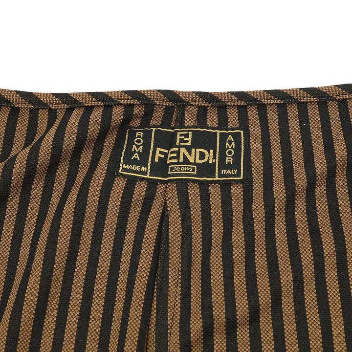 Fendi Vintage Fendi Pequin Above The Knee Skirt Size 26" / US 2 / IT 38 - 6 Thumbnail