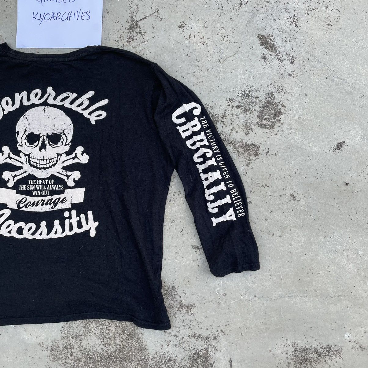 Japanese Brand VENERABLE NECESSITY SKULL BIKER LONG SLEEVE Size US XXL / EU 58 / 5 - 3 Thumbnail
