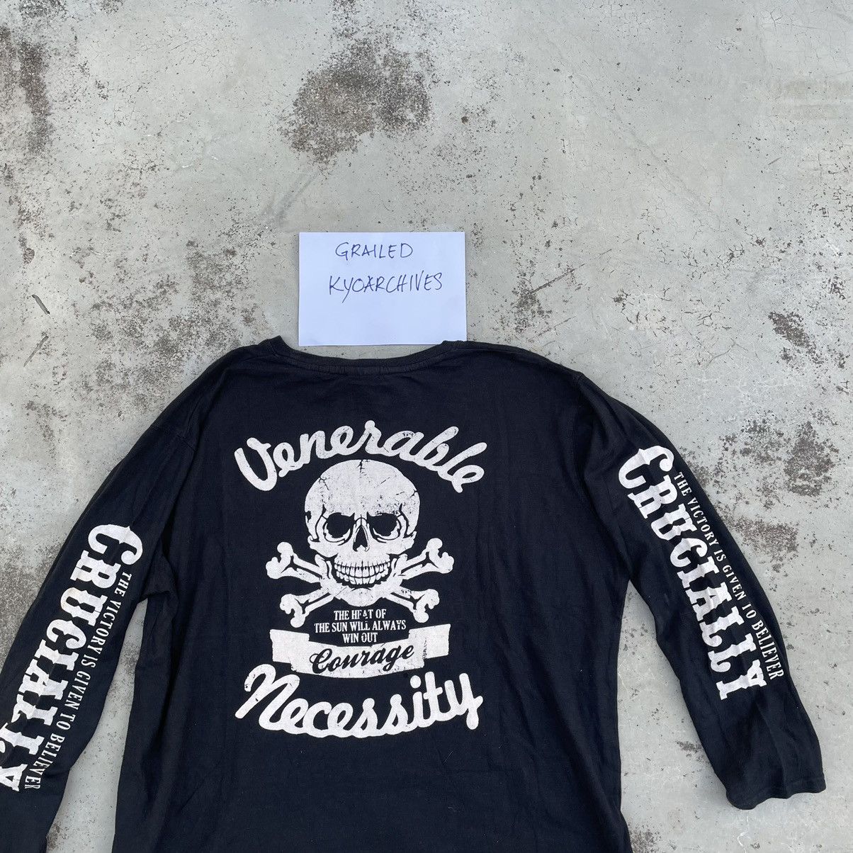 Japanese Brand VENERABLE NECESSITY SKULL BIKER LONG SLEEVE Size US XXL / EU 58 / 5 - 2 Thumbnail