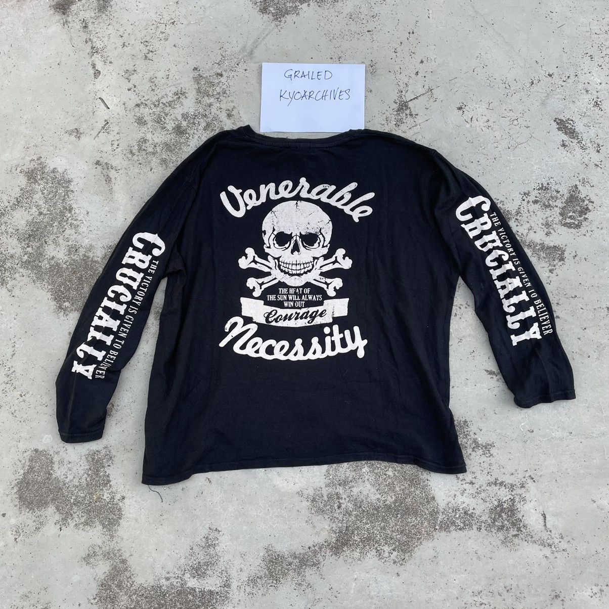Japanese Brand VENERABLE NECESSITY SKULL BIKER LONG SLEEVE Size US XXL / EU 58 / 5 - 1 Thumbnail