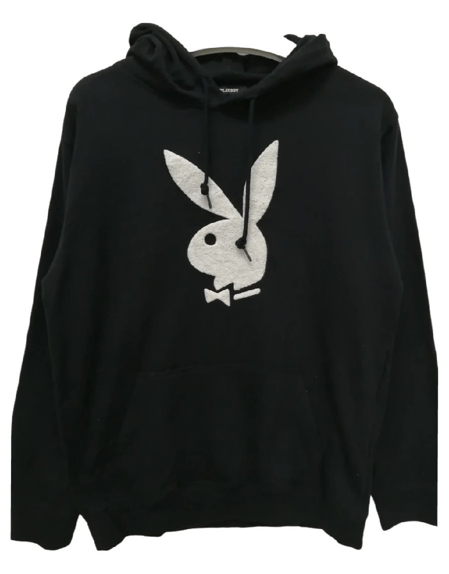 image of Playboy Big Logo Hoodie in Black, Men's (Size XL)