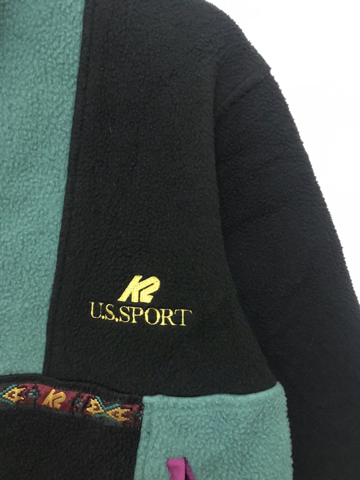 Vintage Vintage 80s US Sports outdoor Fleece Rare Design Size US M / EU 48-50 / 2 - 5 Thumbnail