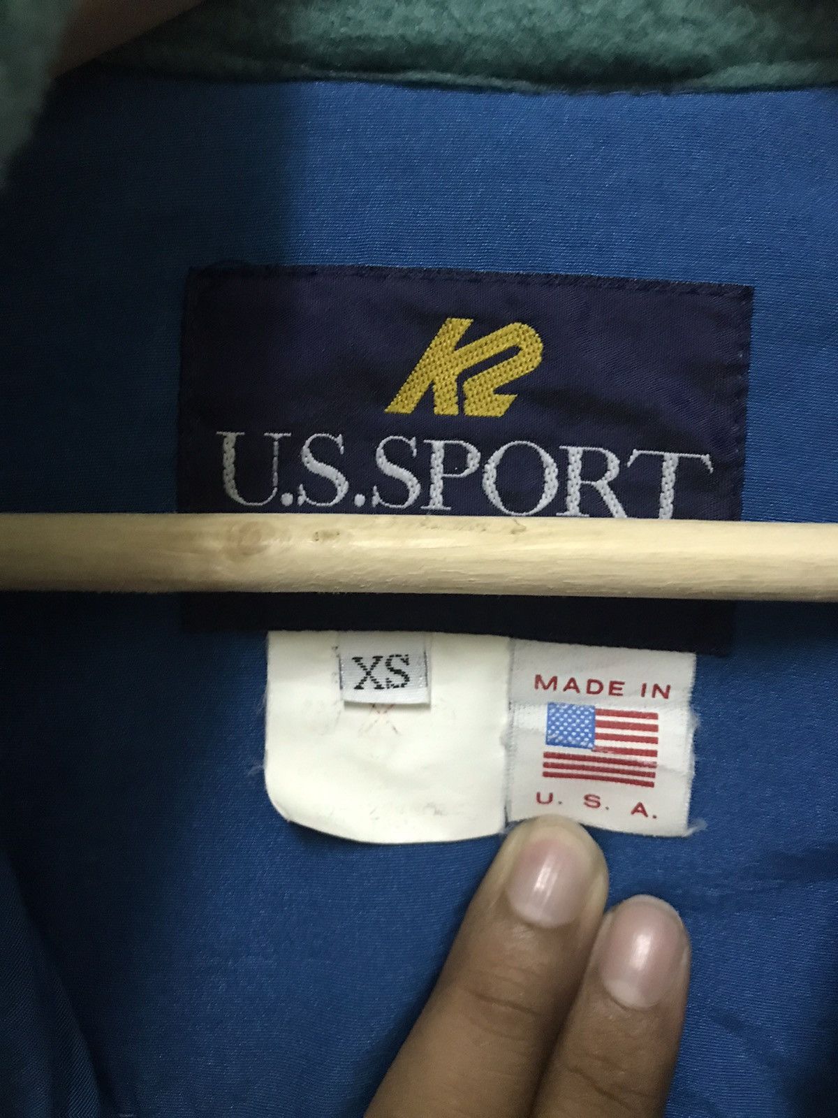 Vintage Vintage 80s US Sports outdoor Fleece Rare Design Size US M / EU 48-50 / 2 - 8 Thumbnail