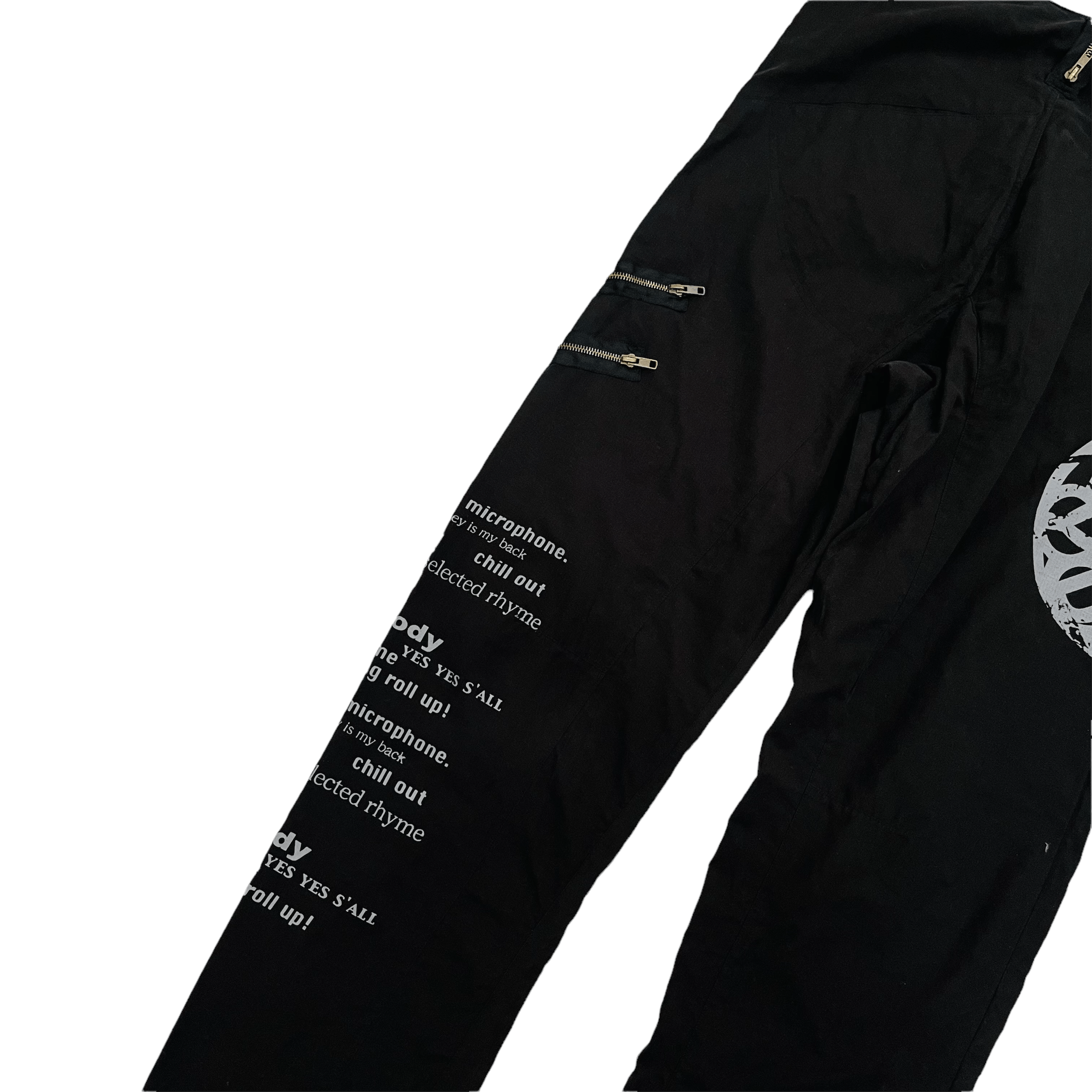 Hysteric Glamour Punk Poem Sick Zipper Cargo Pants Size US 34 / EU 50 - 5 Thumbnail