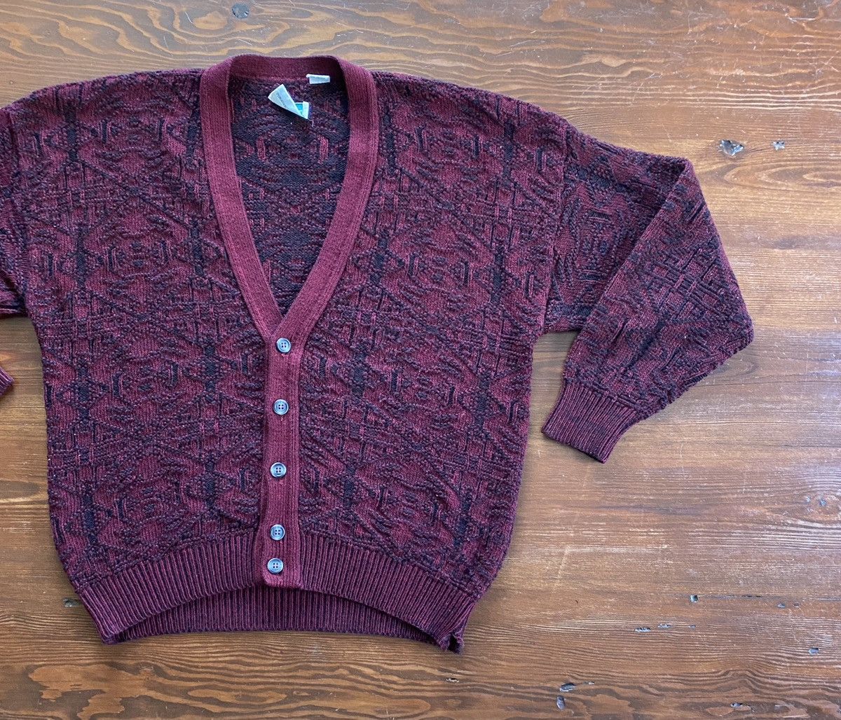 Vintage Vintage 80’s Potomac Collection Knit Cardigan Sweater Size US M / EU 48-50 / 2 - 1 Thumbnail