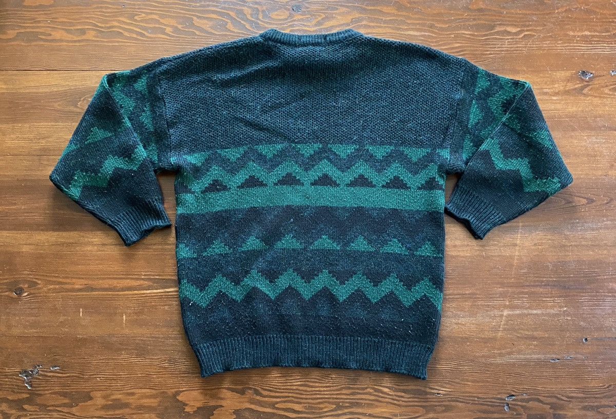 Vintage Vintage 90’s St. Michael Black & Green Knit Sweater Size US XL / EU 56 / 4 - 9 Thumbnail