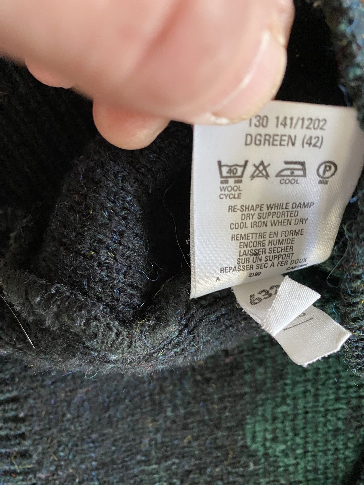 Vintage Vintage 90’s St. Michael Black & Green Knit Sweater Size US XL / EU 56 / 4 - 6 Thumbnail