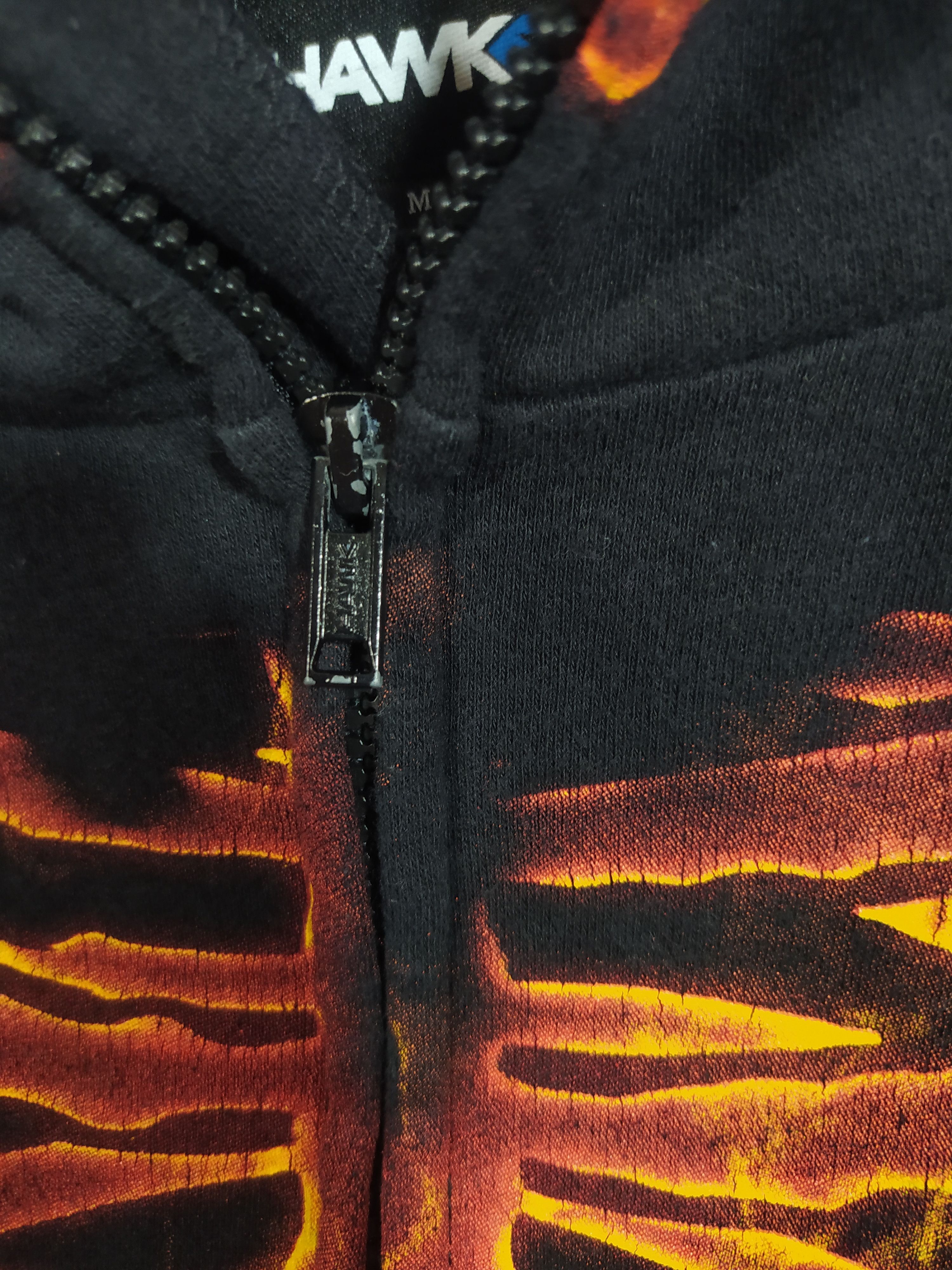 Japanese Brand Burning Skeleton Full Zip Hoodie Size US S / EU 44-46 / 1 - 8 Thumbnail