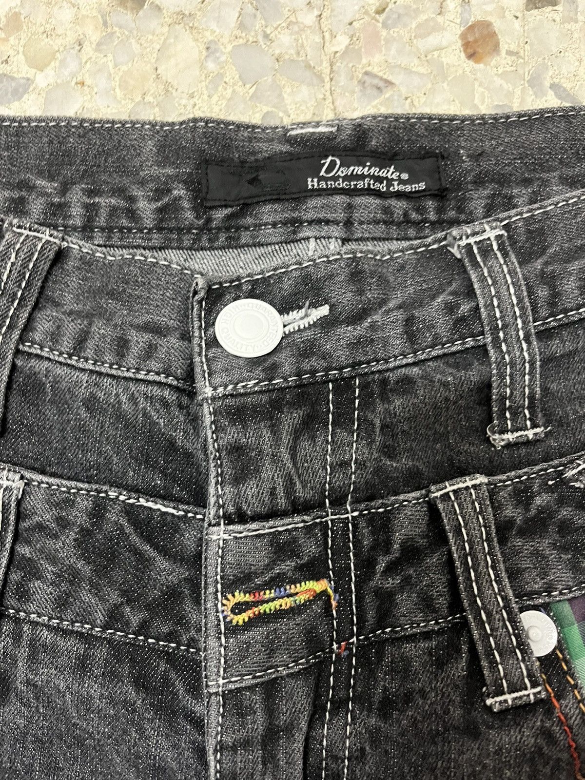 Japanese Brand Japanese brand Dominate black double waist denim Size US 32 / EU 48 - 5 Thumbnail
