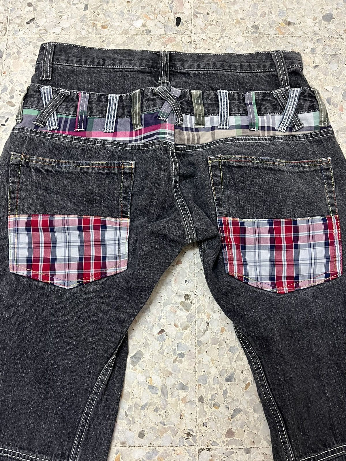 Japanese Brand Japanese brand Dominate black double waist denim Size US 32 / EU 48 - 8 Thumbnail