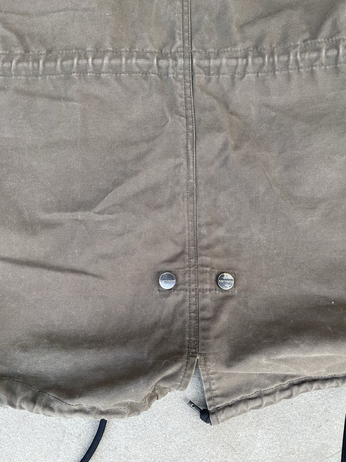 Carhartt Vintage Carhartt destroyed jacket sun faded parka military Size US L / EU 52-54 / 3 - 9 Thumbnail