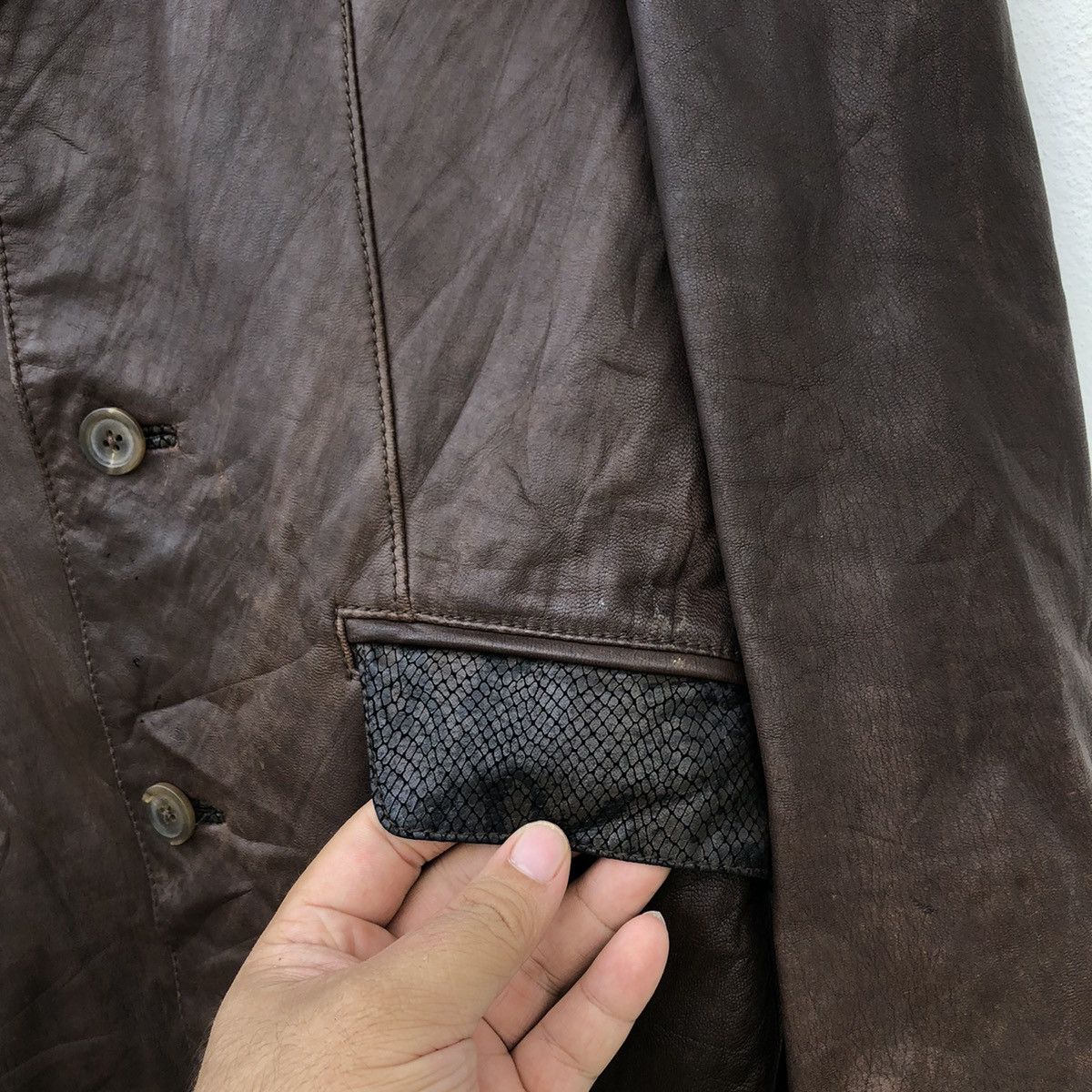 Japanese Brand × Morgan Homme SOFT LEATHER JACKET MORGAN HOMME Size US M / EU 48-50 / 2 - 4 Thumbnail