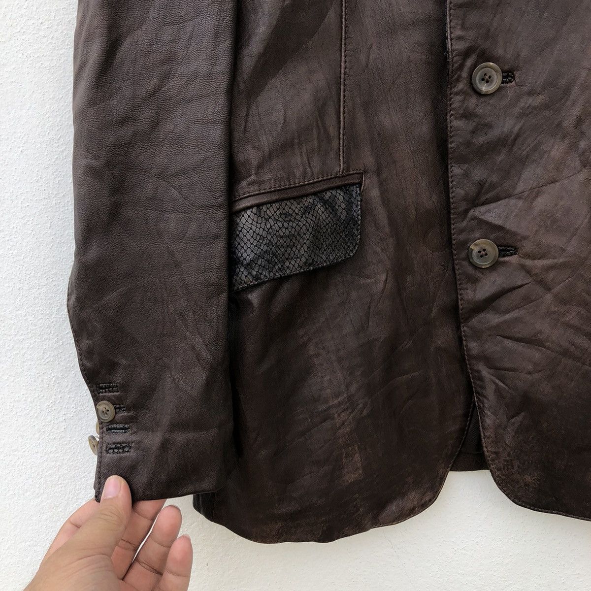 Japanese Brand × Morgan Homme SOFT LEATHER JACKET MORGAN HOMME Size US M / EU 48-50 / 2 - 3 Thumbnail