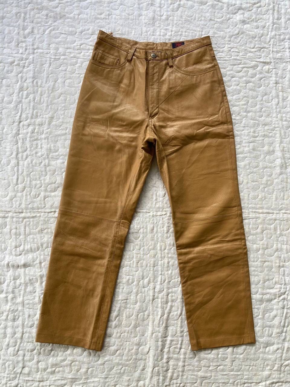 Genuine Leather × Vintage Genuine Cowhide Leather Pant By Pops Brand Size US 29 - 1 Thumbnail