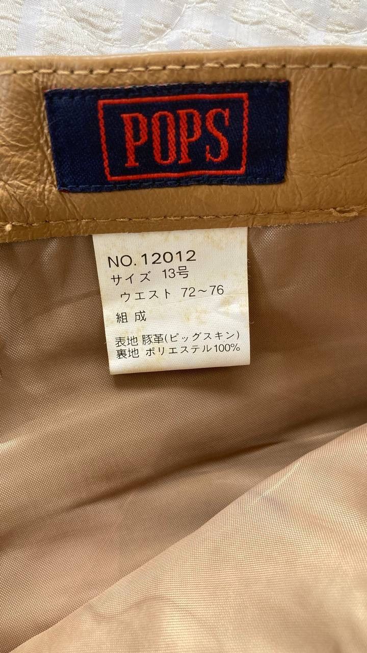 Genuine Leather × Vintage Genuine Cowhide Leather Pant By Pops Brand Size US 29 - 8 Thumbnail
