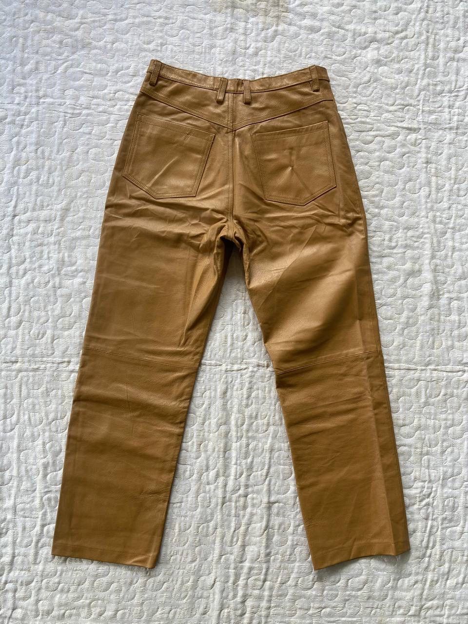 Genuine Leather × Vintage Genuine Cowhide Leather Pant By Pops Brand Size US 29 - 2 Thumbnail
