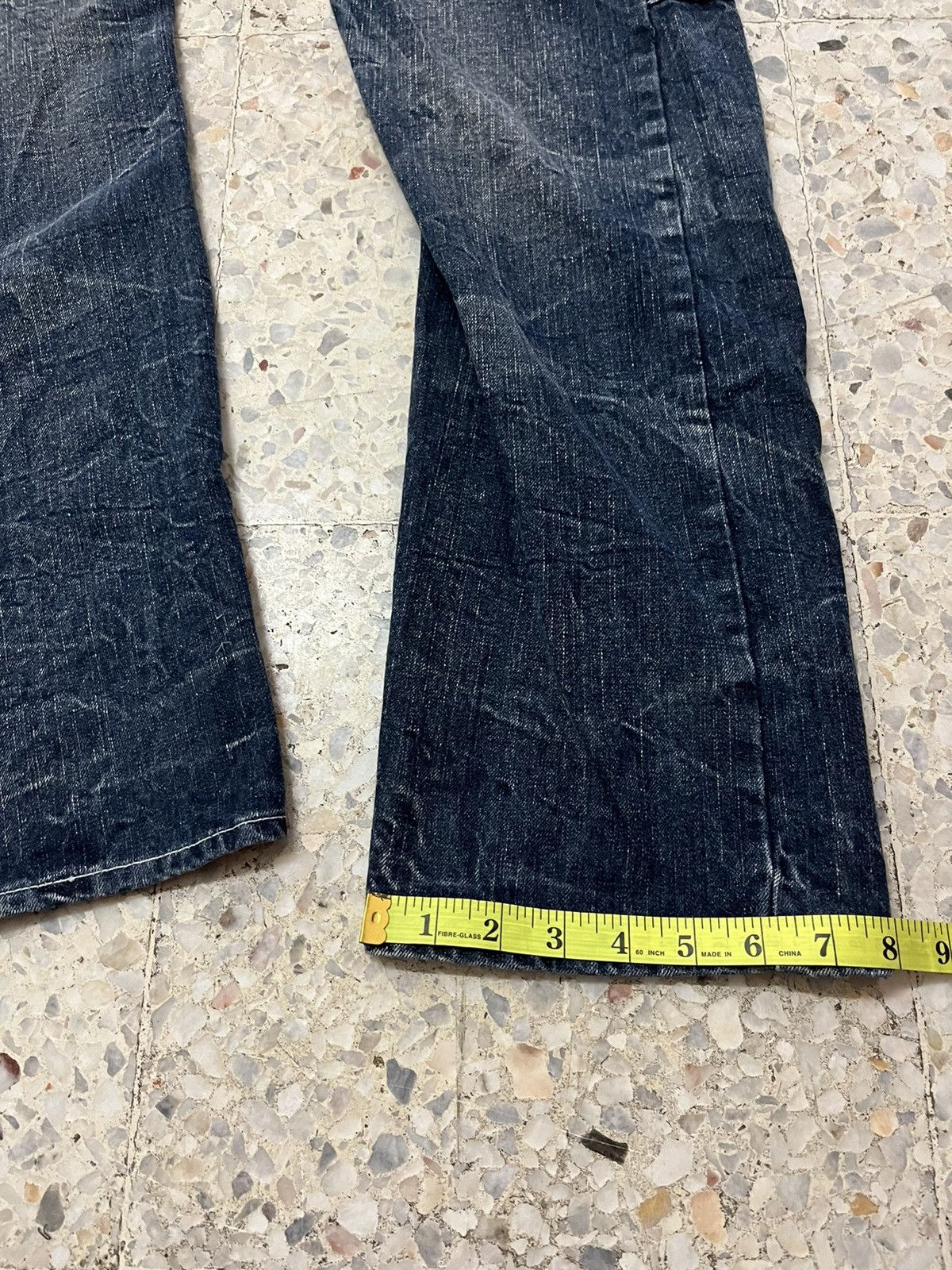 Japanese Brand Japanese brand double focus double waist distressed denim Size US 33 - 16 Thumbnail