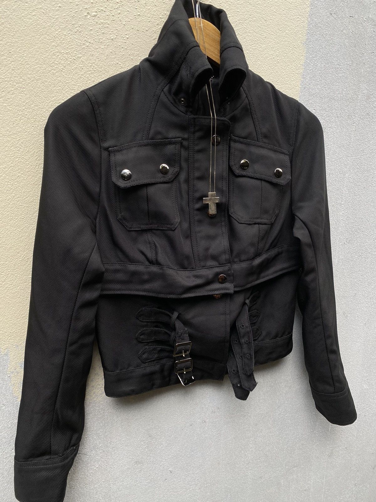Indian Motorcycle SeanSeanCombs Motercycles Pullover Cropped Black Jackets Size M / US 6-8 / IT 42-44 - 3 Thumbnail