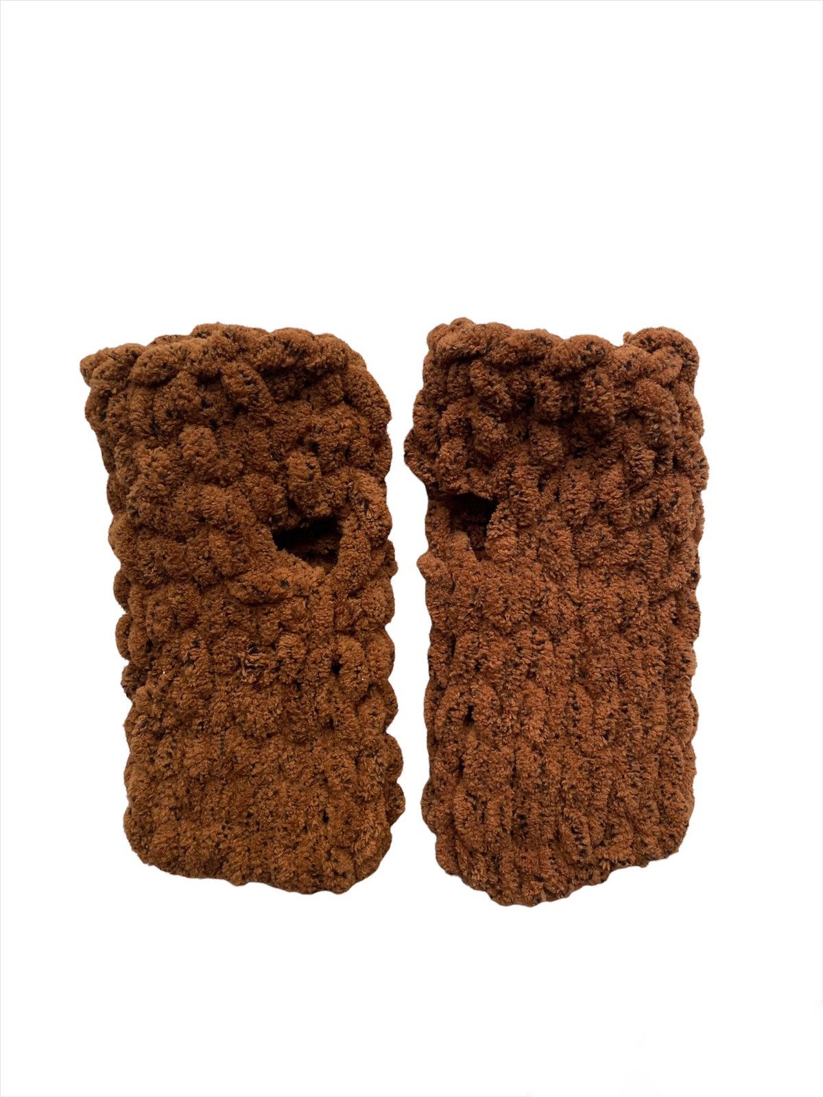 Handmade × Japanese Brand Handmade Fluffy Knitted Balaclava + Gloves Teddy Bear Style Size ONE SIZE - 5 Thumbnail