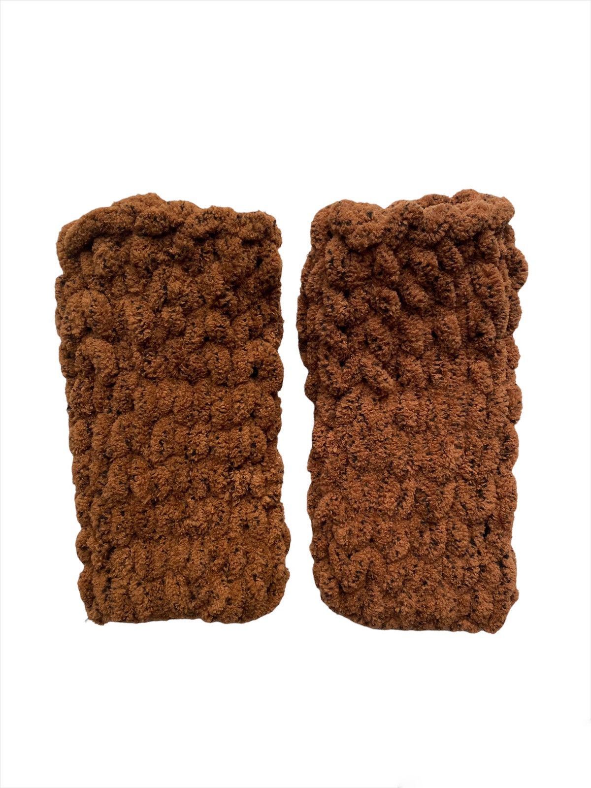 Handmade × Japanese Brand Handmade Fluffy Knitted Balaclava + Gloves Teddy Bear Style Size ONE SIZE - 6 Thumbnail