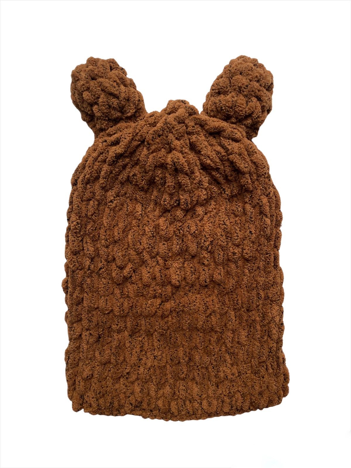 Handmade × Japanese Brand Handmade Fluffy Knitted Balaclava + Gloves Teddy Bear Style Size ONE SIZE - 4 Thumbnail