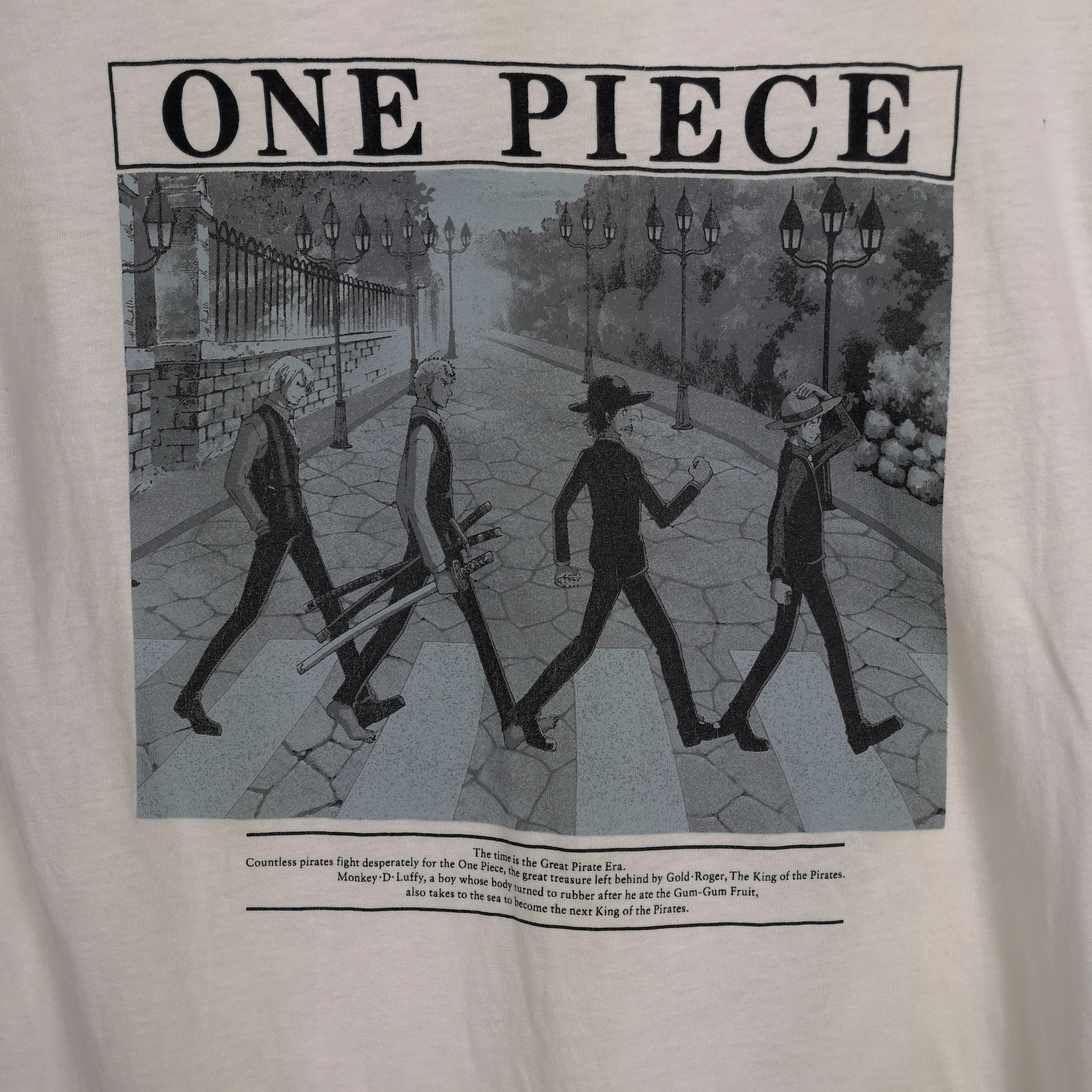Anime One Piece X The Beatles T Shirt Abbey Road Band Tees Size US S / EU 44-46 / 1 - 4 Thumbnail