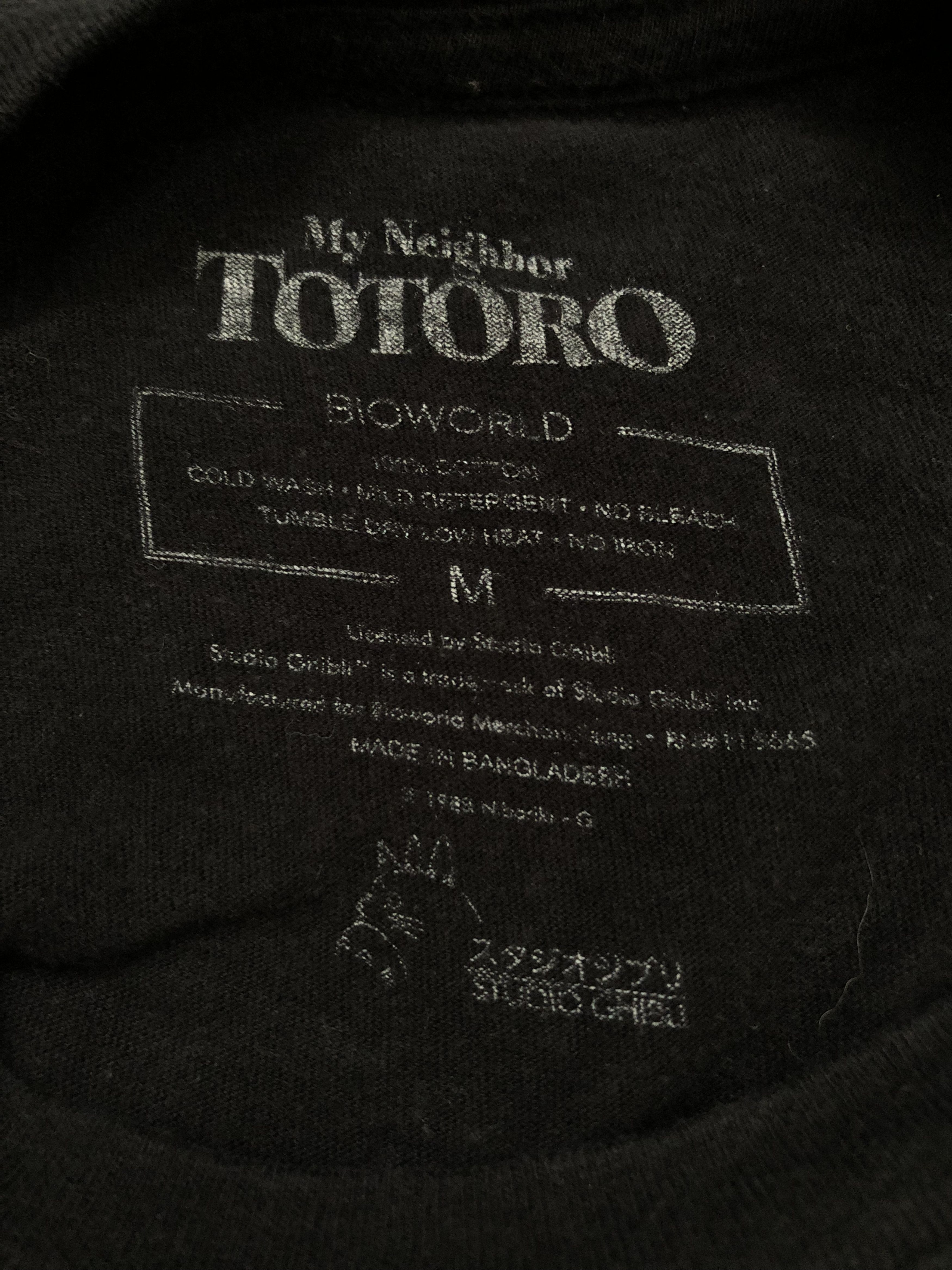Cartoon Network Top Studio Ghibli Animated My Neighbor Totoro T-shirts Size US M / EU 48-50 / 2 - 5 Thumbnail
