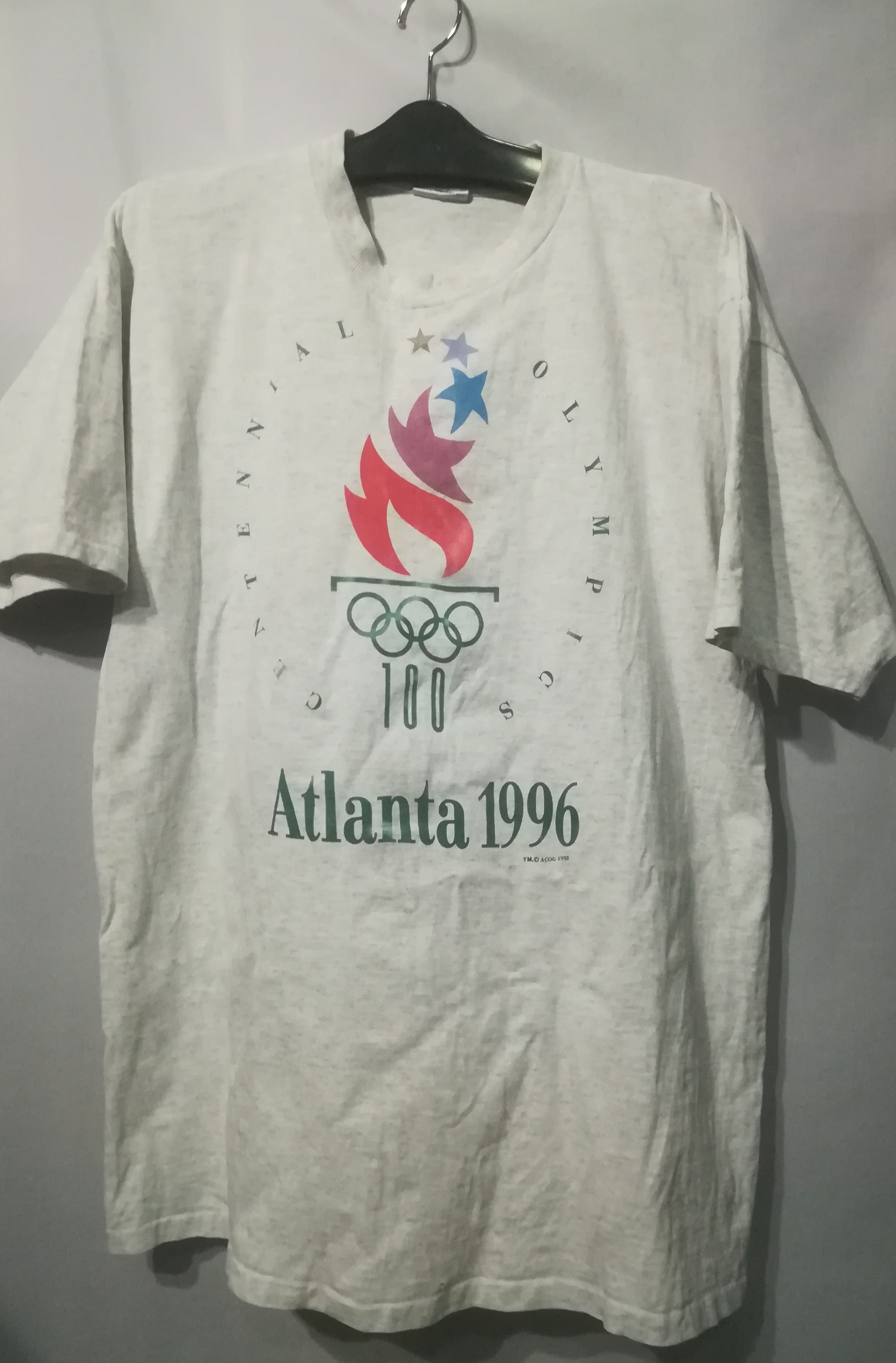 USA Olympics Vintage Centennial Olympics Atlanta 1996 Tshirt Size US XL / EU 56 / 4 - 1 Thumbnail