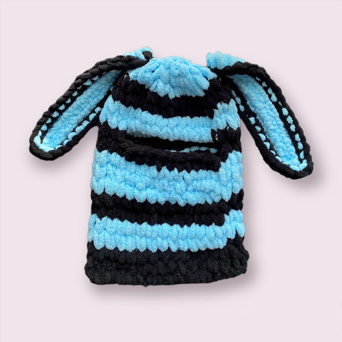Handmade × Japanese Brand Handmade Knitted Balaclava Ski Mask Bunny Rabbit Style Size ONE SIZE - 3 Thumbnail