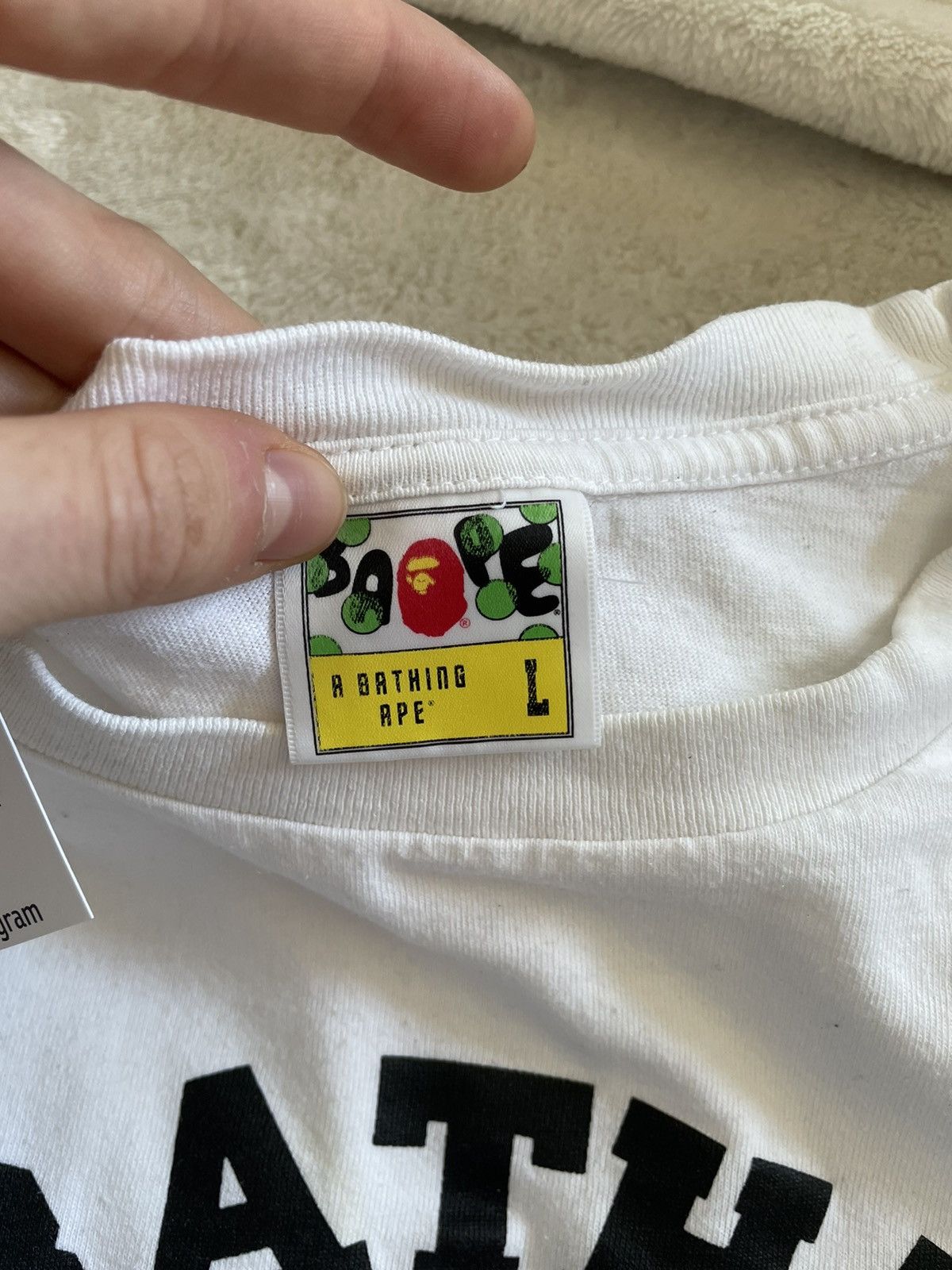 Bape Bape College LS Size US L / EU 52-54 / 3 - 3 Thumbnail